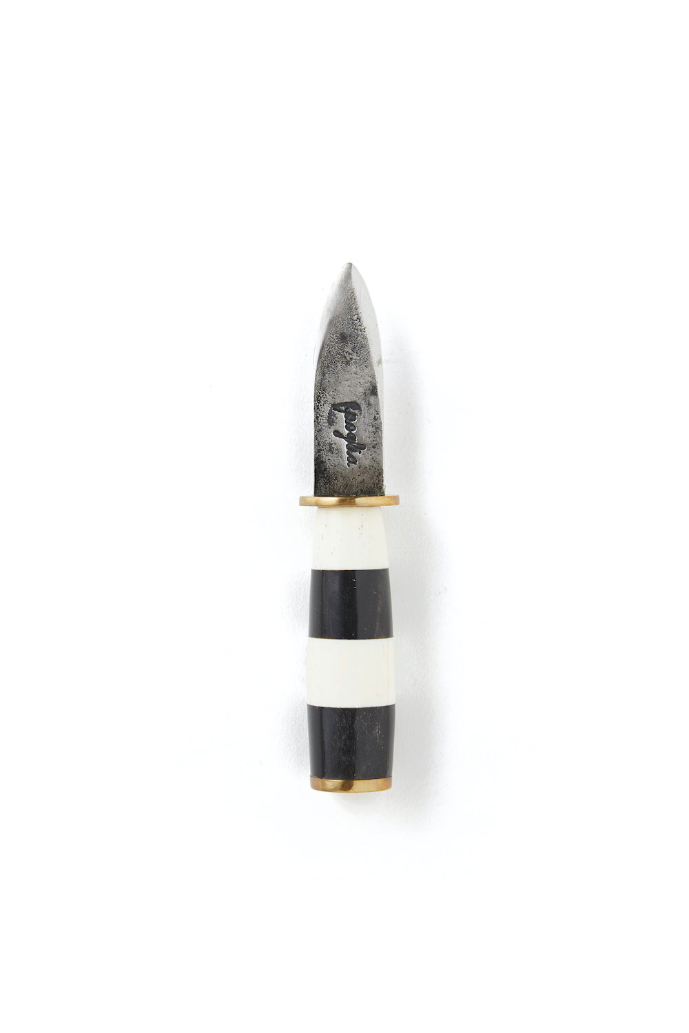 POGLIA - OYSTER KNIFE (HORN/BONE/BRASS)