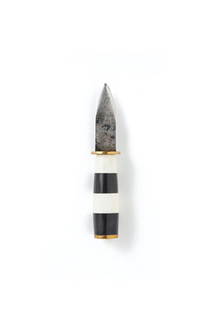 POGLIA - OYSTER KNIFE (HORN/BONE/BRASS)