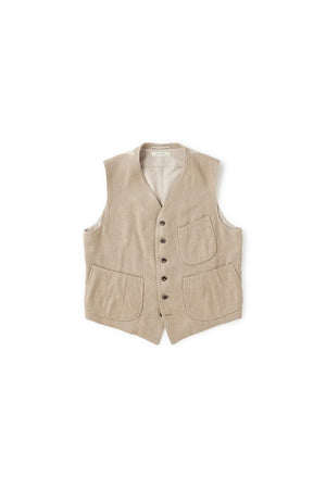 PLEATED POCKET SPORTING VEST - 231OJ-VT01