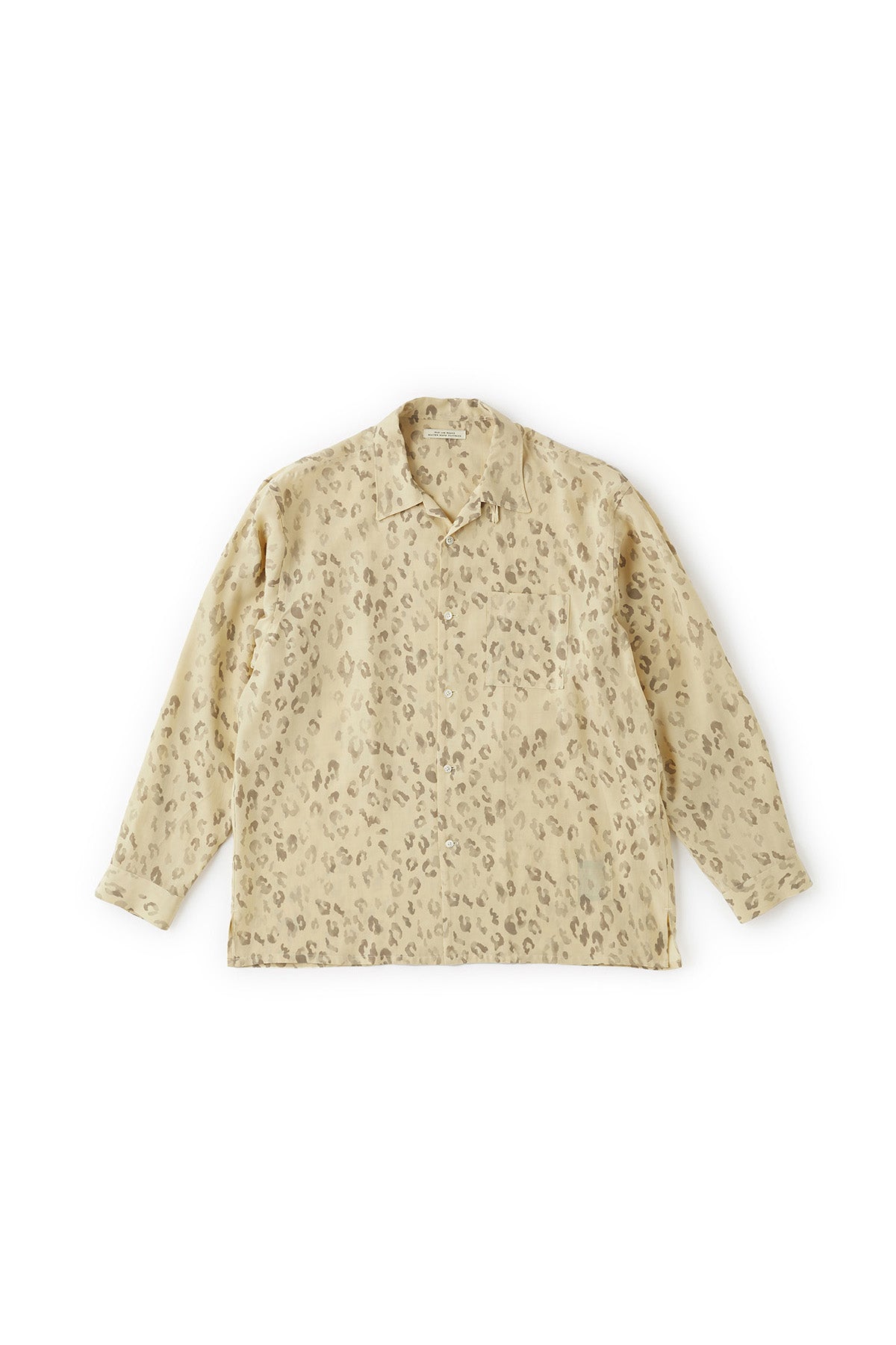 ORIGINAL PRINTED OPEN COLLAR SHIRTS (LEOPARD) Long-sleeve - 231OJ