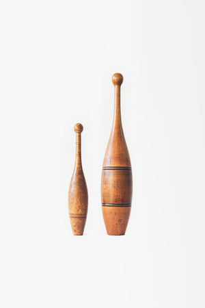 WOODEN BOWLING PINS