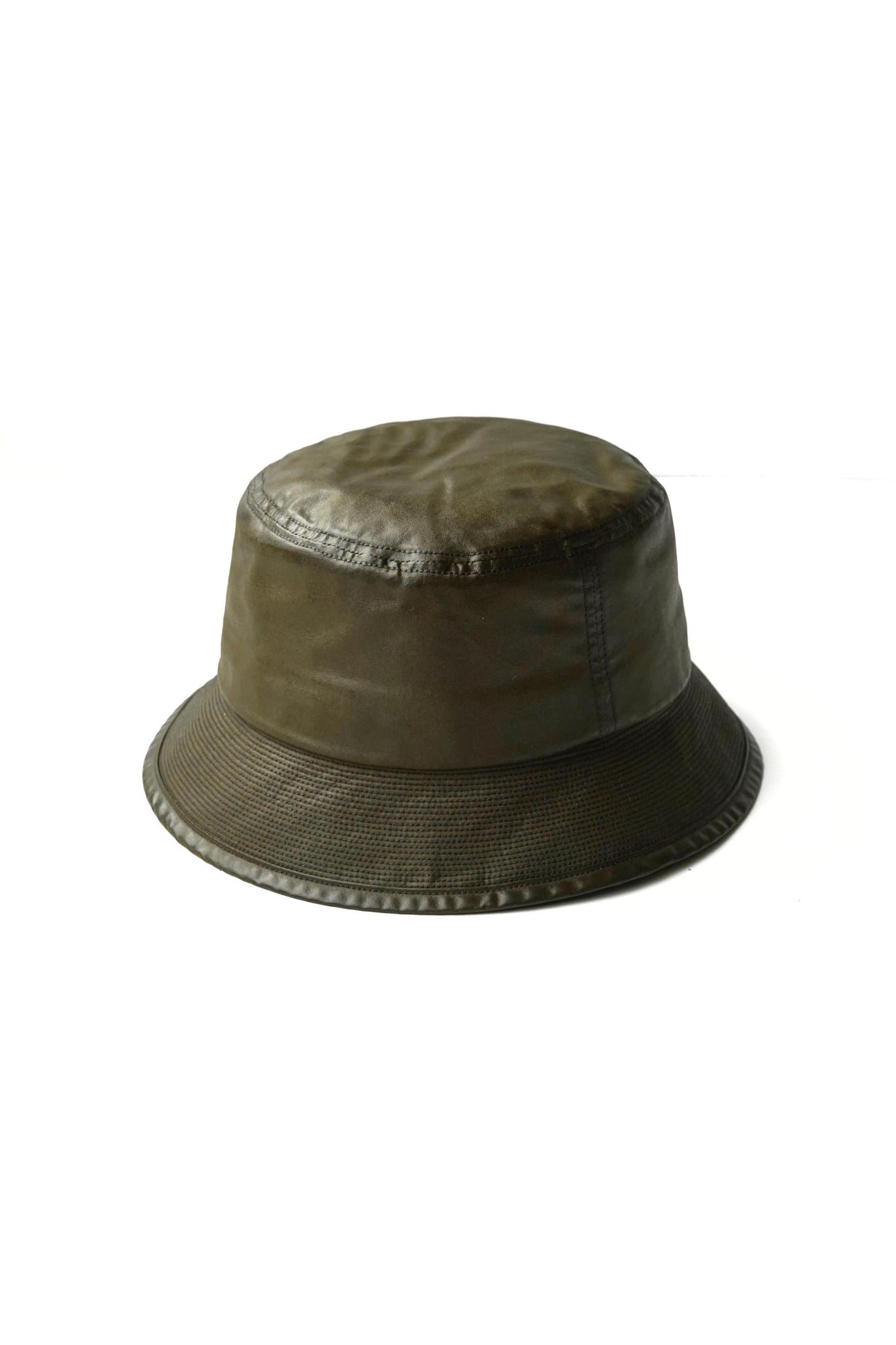 〈 SPOT 〉PATINA OILED CLOTH BUCKET HAT - 222OJ-HT06 