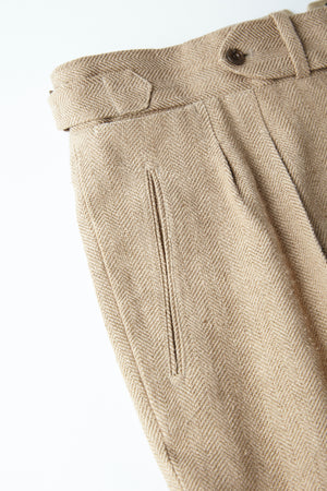 DOUBLE-PLEATED SMARTY TROUSER - 	221OJ-PT01