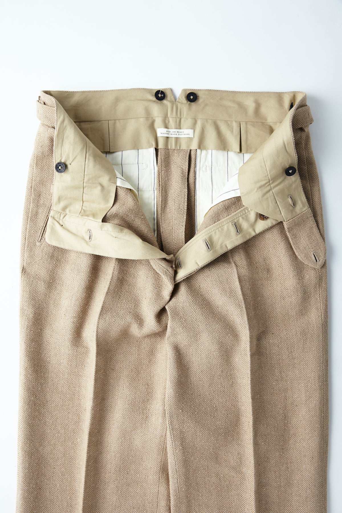 DOUBLE-PLEATED SMARTY TROUSER - 221OJ-PT01 – OLD JOE BRAND