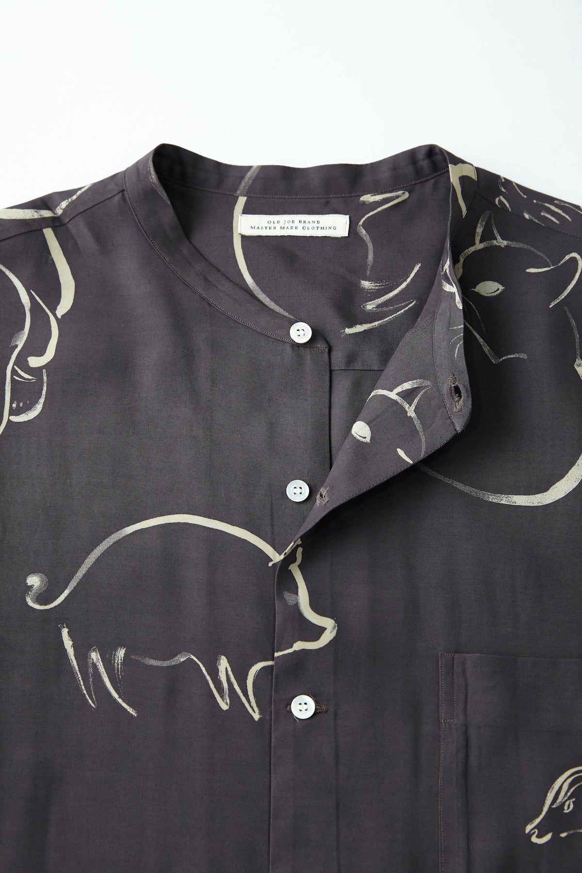 ORIGINAL PRINTED BAND COLLAR SHIRTS (DRAWING) - 221OJ-SH16