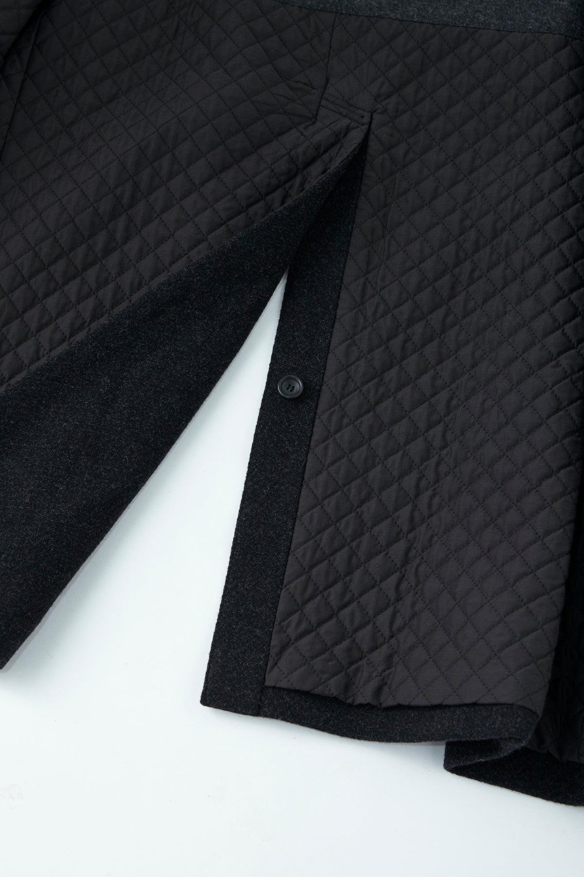 CASHMERE MELTON SADDLE COAT - 222OJ-JK08