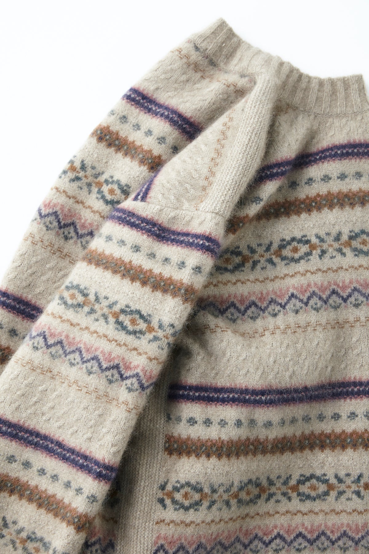 FAIR ISLE MOCK-NECK JUMPER - 222OJ-KN04 – OLD JOE BRAND