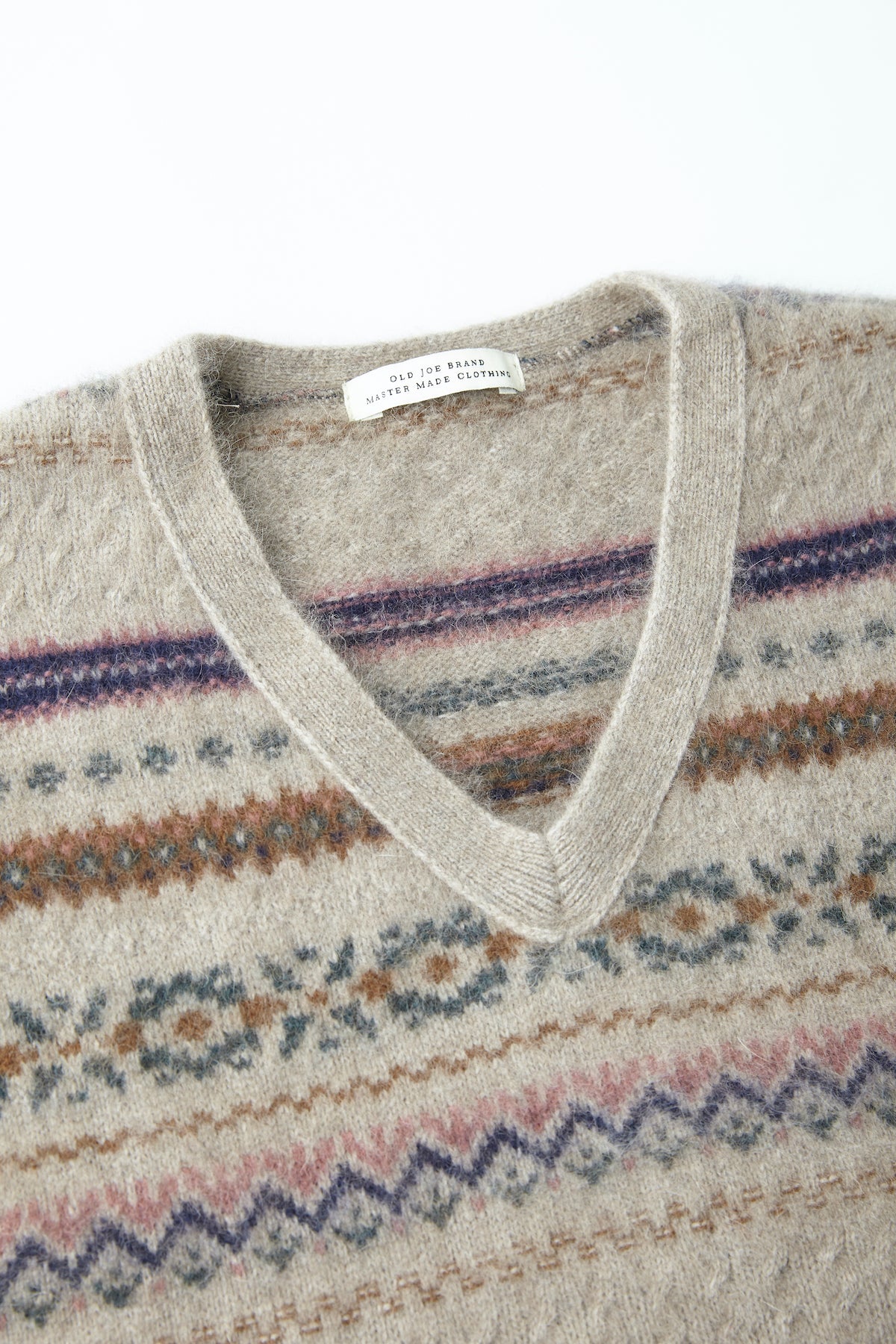 fair Isle Vneck knit