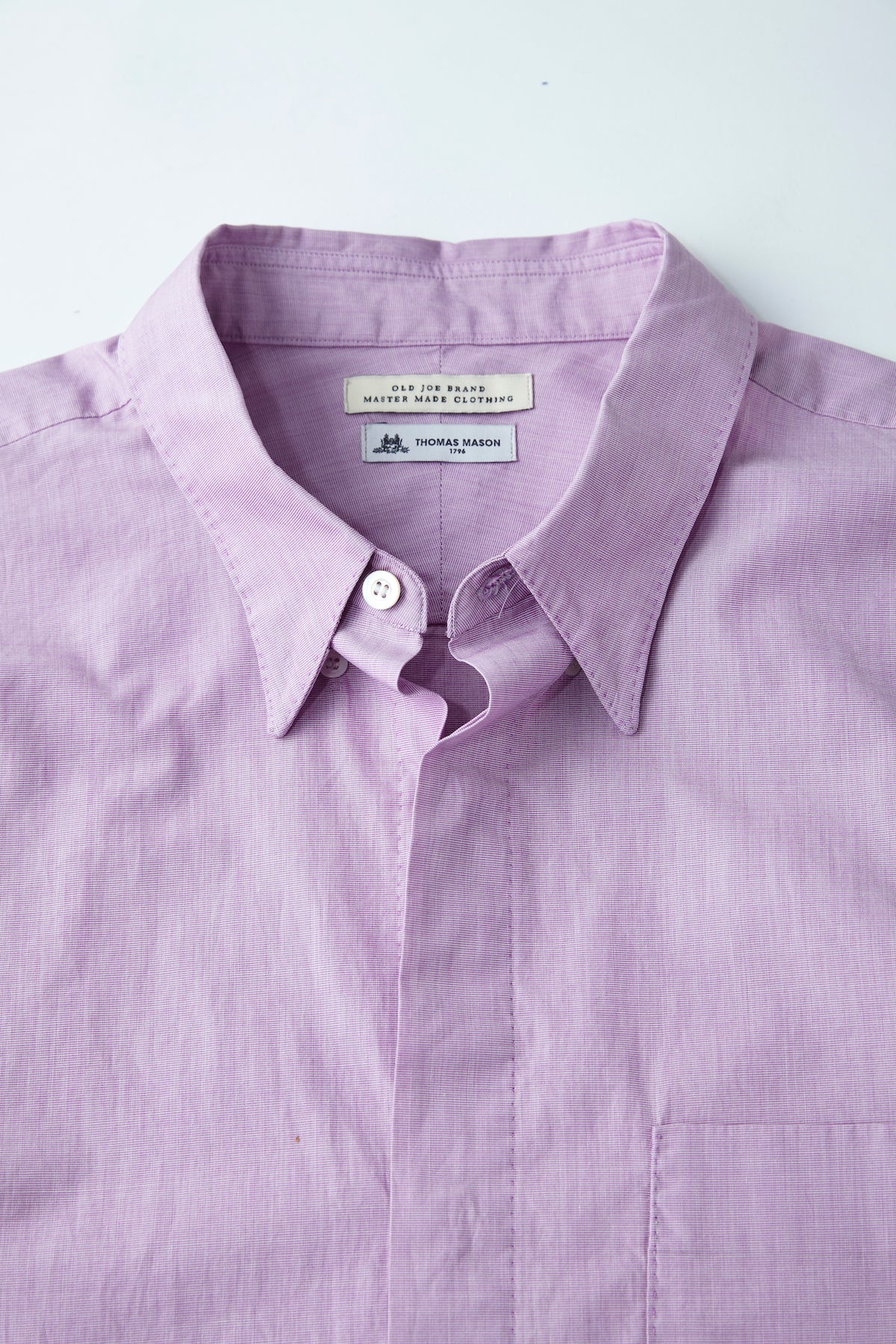 HIDDEN BUTTON COLLAR SHIRTS - 222OJ-SH04
