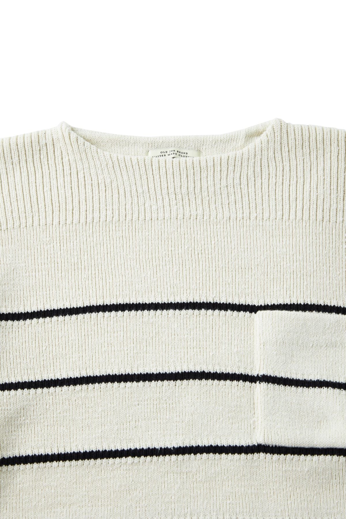 STRIPE BASQUE BOAT-NECK SWEATER - 231OJ-KN02