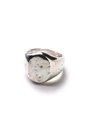 STATE HOUSE (OVAL SIGNET RING / HAMMERED) - OJ-AC02